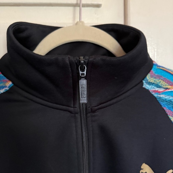 Puma x Coogi Women's Black Track Jacket Knit Sleeves Size XL - Picture 4 of 15